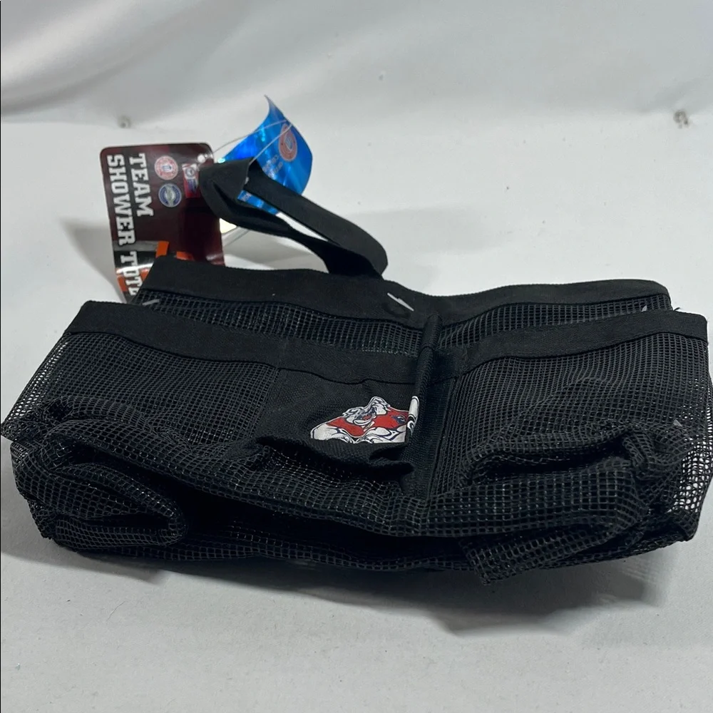 Black Mesh Team Shower Tote